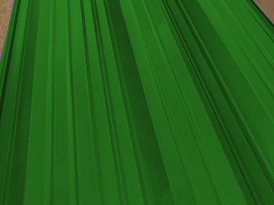 Окрашенный профнастил С8-1150, 0,45 мм, зеленая листва
