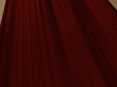 Окрашенный профнастил НС44-1000, 0,5 мм, коричнево-красный