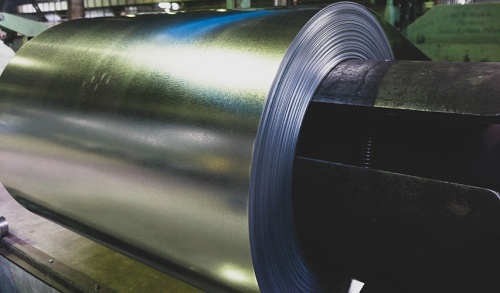 Оцинкованный рулон с полимерным покрытием RAL 3003, 0.45х1250