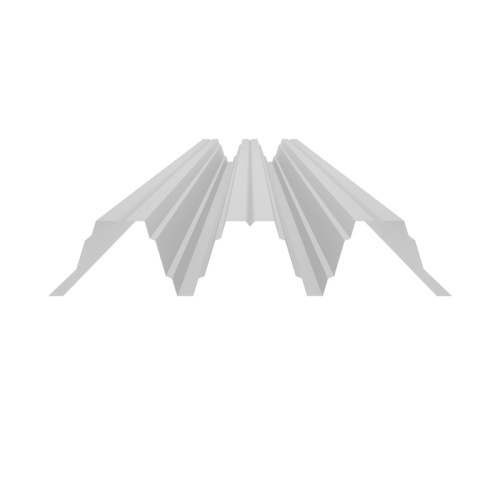 Окрашенный профнастил Н153, 0,9х845 мм, белый