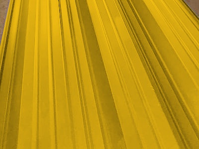 Окрашенный профнастил С8-1150, 0,4 мм, желтый