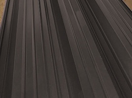 Окрашенный профнастил НС44-1000, 0,5 мм, шоколадно-коричневый