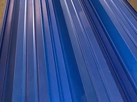 Окрашенный профнастил С20-1100, 0,5 мм, синий