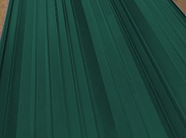 Окрашенный профнастил С8-1150, 0,5 мм, зеленый мох