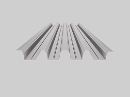 Оцинкованный профнастил Н75-750, 0,9х6000 мм