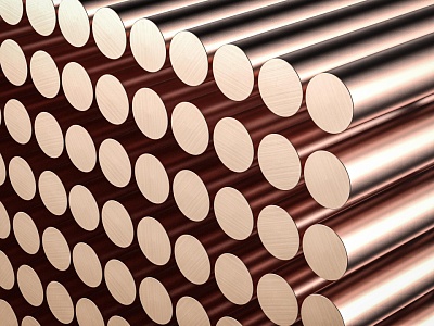 фото прутков (кругов) из меди