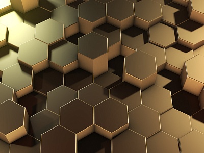 фото бронзовых шестигранников